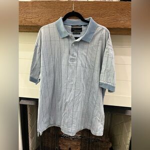 Greg Norman Vintage 90/s Golf Shirt Mercerized Cottons Men's Xl Blue